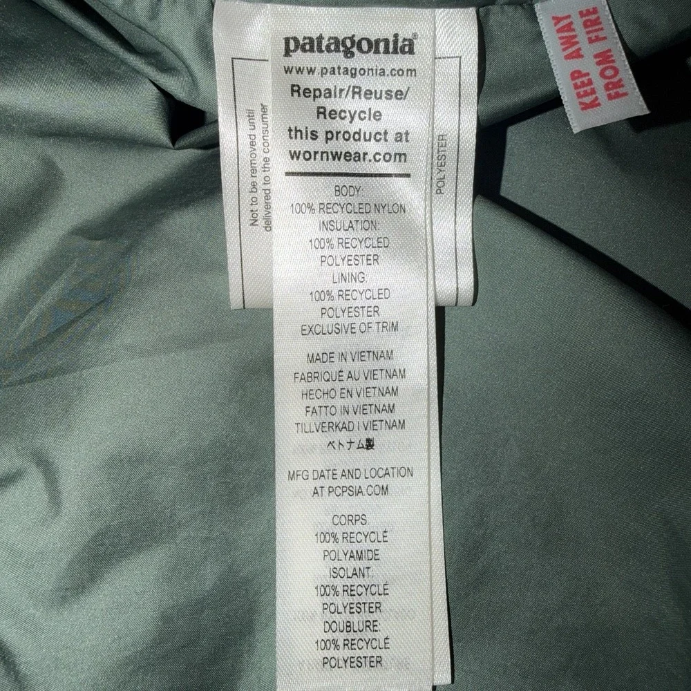 Patagonia‎ Toddler 2T Astropuff Hoody Superior Blue Puffer Full Zip Jacket